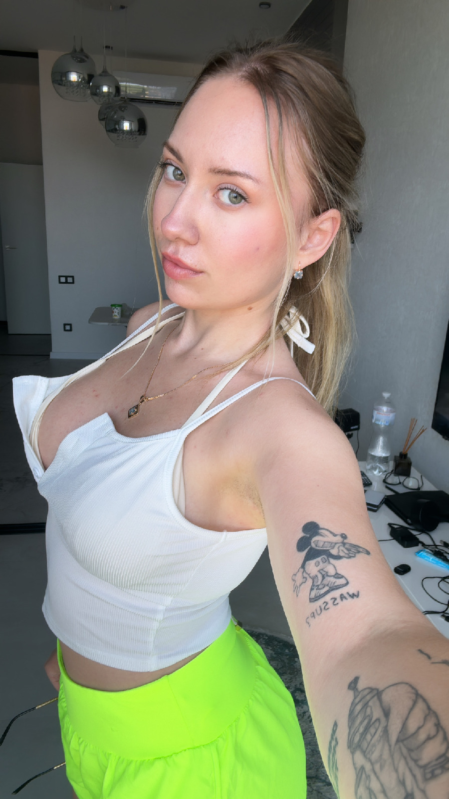 KateV in her underwear in Narayanganj